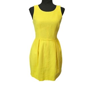 NWOT JCrew Yellow Sleeveless Dress Sz 2